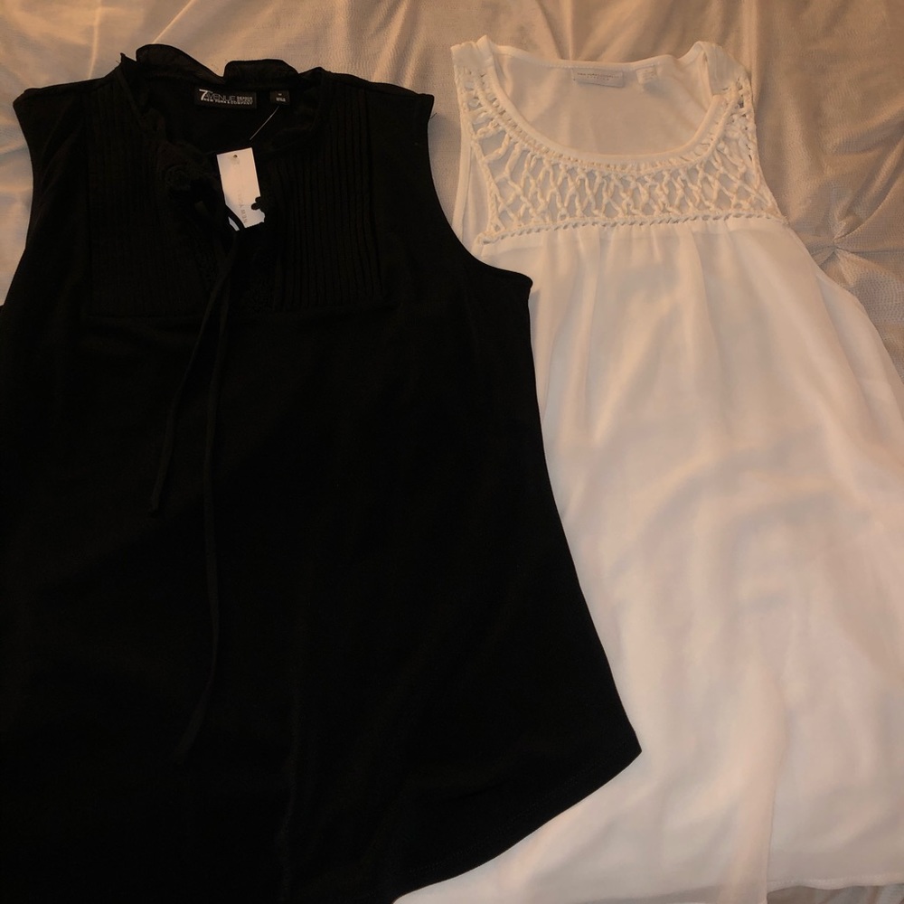 Two NY&Co blouses sz Med